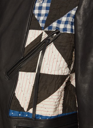  - KHOKI - Vintage American Quilt Leather Rider Jacket