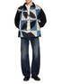 Figure View - Click To Enlarge - KHOKI - Patchwork Work Jacket