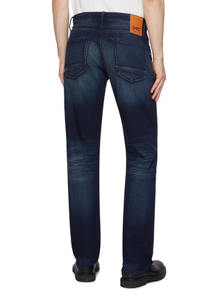 Back View - Click To Enlarge - DENHAM - Ridge Authentic Cotton Blend Straight Leg Jeans