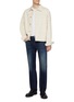 Figure View - Click To Enlarge - DENHAM - Ridge Authentic Cotton Blend Straight Leg Jeans