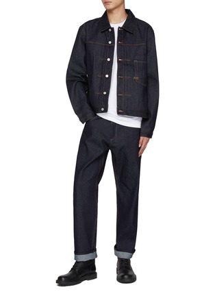 Figure View - Click To Enlarge - DENHAM - Dagger Tech Selvedge Virgin Box Jacket