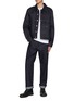 Figure View - Click To Enlarge - DENHAM - Dagger Tech Selvedge Virgin Box Jacket