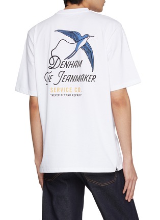 Back View - Click To Enlarge - DENHAM - DENHAM The Jeanmaker Cotton T-Shirt