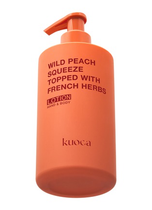 Main View - Click To Enlarge - KUOCA - Wild Peach Squeeze Topped With French Herbs Lotion Hand & Body 300ml