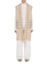 Main View - Click To Enlarge - HERNO - Puffer Pocket Fringed Wool Cashmere Gilet