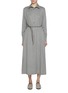 Main View - Click To Enlarge - HERNO - Cashmere Flannel Shirt Dress