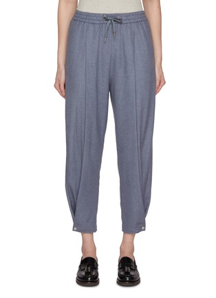 Main View - Click To Enlarge - HERNO - Elasticated Hem Silk Cashmere Pants