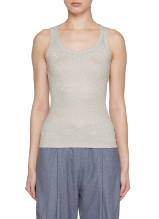 Main View - Click To Enlarge - HERNO - Scoop Neck Tank Top