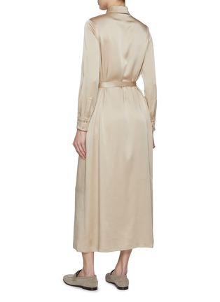 Back View - Click To Enlarge - HERNO - Satin Shirt Dress