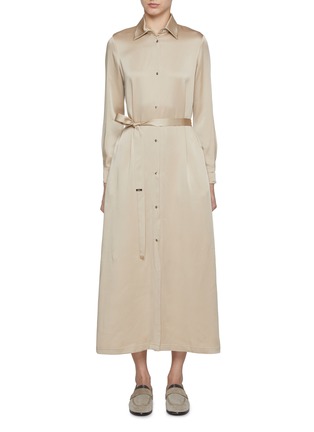 Main View - Click To Enlarge - HERNO - Satin Shirt Dress