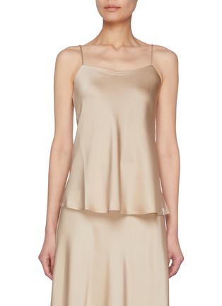 Main View - Click To Enlarge - HERNO - Strappy Satin Camisole