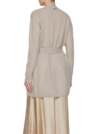 Back View - Click To Enlarge - HERNO - Open Front Belted Cardigan