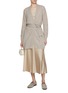 Figure View - Click To Enlarge - HERNO - Open Front Belted Cardigan