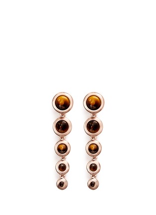 Main View - Click To Enlarge - EDDIE BORGO - Graduated gemstone cone drop earrings