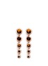 Main View - Click To Enlarge - EDDIE BORGO - Graduated gemstone cone drop earrings