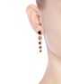 Figure View - Click To Enlarge - EDDIE BORGO - Graduated gemstone cone drop earrings