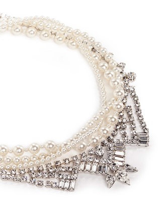 Detail View - Click To Enlarge - JOOMI LIM - 'Rebel Romance' faux pearl crystal collar necklace