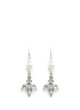 Main View - Click To Enlarge - JOOMI LIM - Faux pearl crystal drop earrings