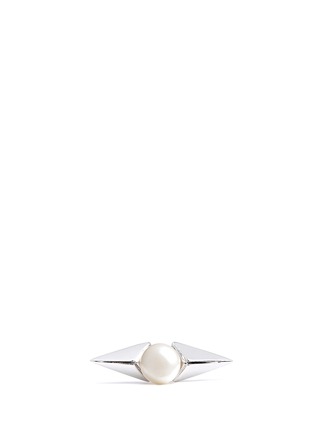 Detail View - Click To Enlarge - JOOMI LIM - 'Vicious Love' faux pearl spike ring