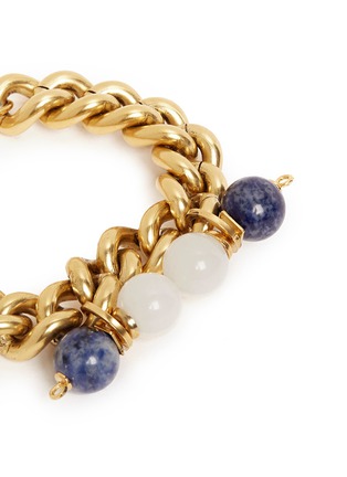Detail View - Click To Enlarge - ELA STONE - 'Andrea' sodalite jade chain bracelet