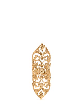 Main View - Click To Enlarge - ELA STONE - 'Dentelle' lace filigree ring