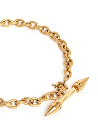 Detail View - Click To Enlarge - ELA STONE - 'Rocca' arrow spike pendant chain necklace