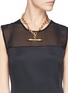 Figure View - Click To Enlarge - ELA STONE - 'Rocca' arrow spike pendant chain necklace