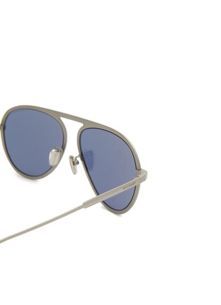 Detail View - Click To Enlarge - BULGARI - Octo Finissimo Aviator Titanium Oval Sunglasses