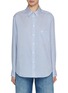 Main View - Click To Enlarge - BLAZÉ MILANO - Catalina Anabas Silk Cotton Stripe Shirt