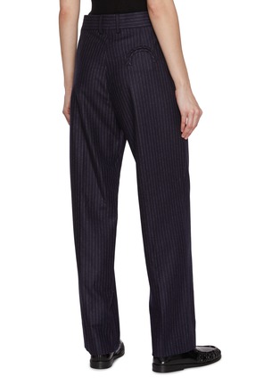 Back View - Click To Enlarge - BLAZÉ MILANO - Fox Pinstripe Wool Trousers