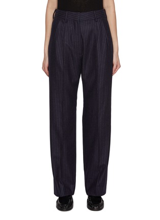 Main View - Click To Enlarge - BLAZÉ MILANO - Fox Pinstripe Wool Trousers