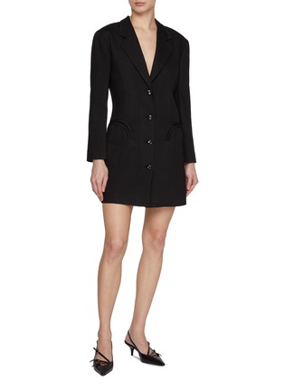 Figure View - Click To Enlarge - BLAZÉ MILANO - Ageta Single Breasted Blazer Dress