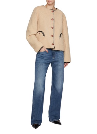 Figure View - Click To Enlarge - BLAZÉ MILANO - Reversible Shearling Gliss Bolero