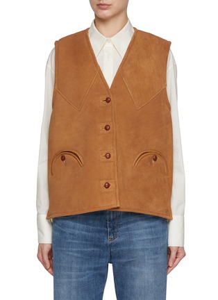 Main View - Click To Enlarge - BLAZÉ MILANO - Shearling Gilet