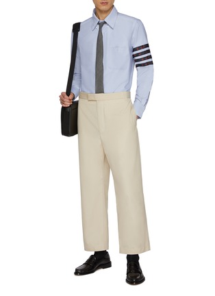 Figure View - Click To Enlarge - THOM BROWNE  - Unconstructed Straight Leg Pants