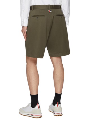 Back View - Click To Enlarge - THOM BROWNE  - Unconstructed Cotton Twill Shorts