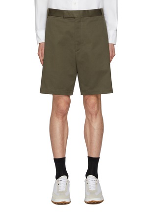 Main View - Click To Enlarge - THOM BROWNE  - Unconstructed Cotton Twill Shorts