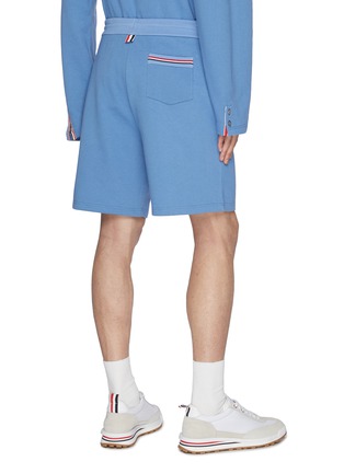 Back View - Click To Enlarge - THOM BROWNE  - Cotton Sweat Shorts