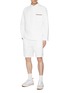 Figure View - Click To Enlarge - THOM BROWNE  - Cotton Sweat Shorts