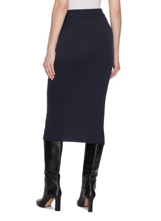 Back View - Click To Enlarge - KITON - Cashmere Knit Midi Skirt