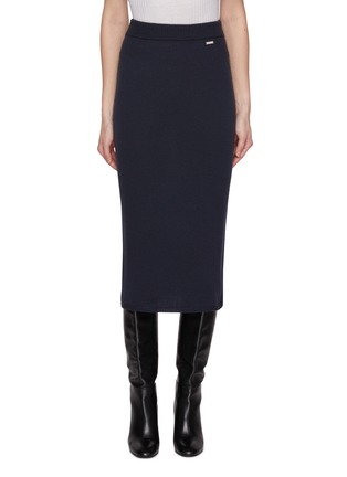 Main View - Click To Enlarge - KITON - Cashmere Knit Midi Skirt