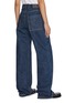 Back View - Click To Enlarge - KITON - Patch Pocket Wide Leg Dark Wash Jeans