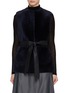 Main View - Click To Enlarge - KITON - Belted Sherling Leather Gilet