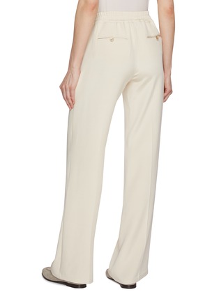 Back View - Click To Enlarge - KITON - Elastic Waist Wide Leg Trousers