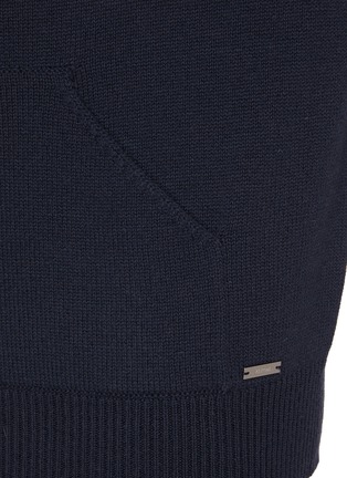  - KITON - Cashmere Knit Long Sleeves Hoodie