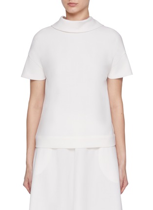 Main View - Click To Enlarge - KITON - Fold Neck Cady Top