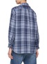 Back View - Click To Enlarge - KITON - Spread Collar Tartan Cashmere Shirt