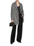 Figure View - Click To Enlarge - KITON - Elastic Waist Wide Leg Pants