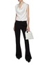 Figure View - Click To Enlarge - KITON - Cap Sleeve Cowl Neck Top