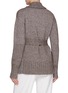 Back View - Click To Enlarge - KITON - Belted Melange Open Front Cardi